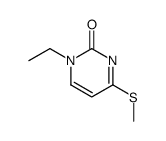 1-ethyl-4-(methylsulfanyl)pyrimidin-2(1H)-one结构式