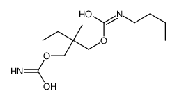 [2-(carbamoyloxymethyl)-2-methylbutyl] N-butylcarbamate Structure