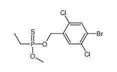 (4-bromo-2,5-dichlorophenyl)methoxy-ethyl-methoxy-sulfanylidene-λ5-phosphane结构式
