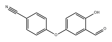 Benzonitrile, 4-(3-formyl-4-hydroxyphenoxy)- Structure