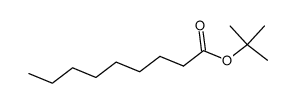 Nonanoic acid, 1,1-dimethylethyl ester structure