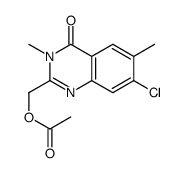 (7-chloro-3,6-dimethyl-4-oxo-3,4-dihydroquinazolin-2-yl)Methyl acetate Structure
