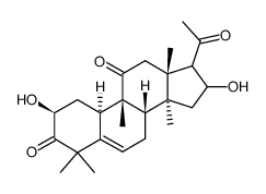 (9β,10α)-2β,16α-Dihydroxy-4,4,9,14-tetramethyl-19-norpregna-5-ene-3,11,20-trione picture