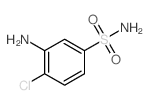3-氨基-4-氯-苯磺酰胺结构式