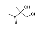 1-chloro-2,3-dimethyl-but-3-en-2-ol结构式