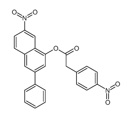 7-nitro-3-phenyl-1-naphthyl 4-nitrophenylacetate结构式