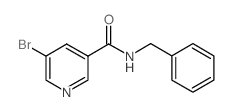 N-苄基-5-溴烟酰胺结构式
