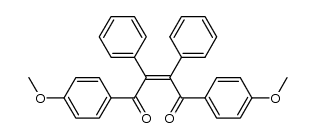 cis 1,4-bis (4-methoxyphenyl)-2,3-diphenyl-2-butene-1,4-dione Structure