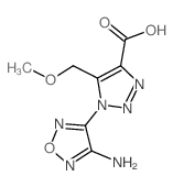 1-(4-AMINO-1,2,5-OXADIAZOL-3-YL)-5-(METHOXYMETHYL)-1H-1,2,3-TRIAZOLE-4-CARBOXYLIC ACID structure