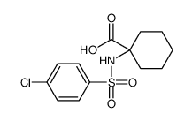1-(4-CHLORO-BENZENESULFONYLAMINO)-CYCLOHEXANECARBOXYLIC ACID结构式