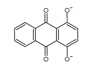 9,10-dioxo-9,10-dihydroanthracene-1,4-bis(olate)结构式