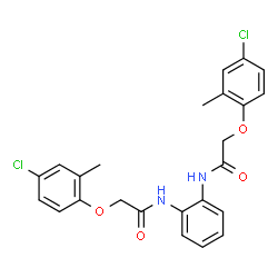 N,N'-1,2-Phenylenebis[2-(4-chloro-2-methylphenoxy)acetamide] Structure