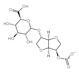 异山梨醇5-一酸酯2-β-D-葡糖醛酸结构式