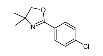 2-(4-氯苯基)-4,4-二甲基-4,5-二氢-1,3-噁唑结构式