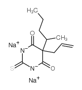 5-allyl-5-(1-methylbutyl)-2-thiobarbituric acid, sodium derivative Structure