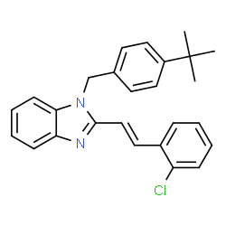 1-[4-(TERT-BUTYL)BENZYL]-2-(2-CHLOROSTYRYL)-1H-1,3-BENZIMIDAZOLE Structure