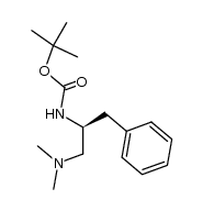 tert-butyl (S)-N-[1-benzyl-2-(dimethylamino)ethyl]carbamate Structure
