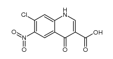 7-chloro-6-nitro-4-oxo-1,4-dihydroquinoline-3-carboxylic acid Structure