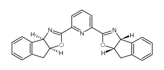 2,6-双[(3aR,8aS)-(+)-8H-茚并[1,2-d]噁唑啉-2-基)吡啶结构式