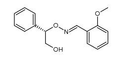 2-methoxybenzaldehyde (E)-O-[(1S)-2-hydroxy-1-phenylethyl]oxime Structure