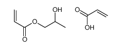 2-丙烯酸与2-丙烯酸-1,2-丙二醇酯的聚合物结构式