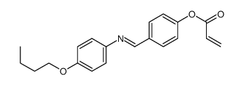 [4-[(4-butoxyphenyl)iminomethyl]phenyl] prop-2-enoate Structure