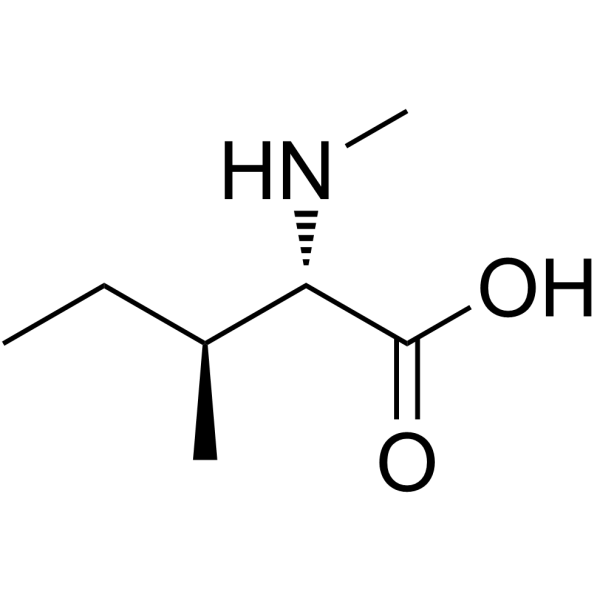 N-甲基L-异亮氨酸结构式