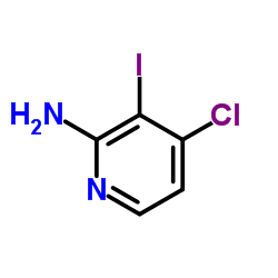 4-氯-3-碘吡啶-2-基胺结构式