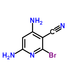 4,6-氨基-2-溴烟酰腈结构式