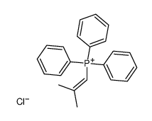 (2-methyl-1-propenyl)triphenylphosphonium chloride Structure
