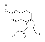 2-氨基-7-甲氧基-4,5-二氢萘并[2,1-b]噻吩-1-羧酸甲酯结构式