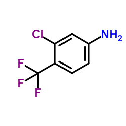 3-氯-4-(三氟甲基)苯胺结构式