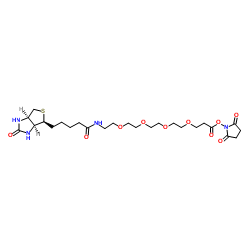 Biotin-PEG4-NHS ester结构式
