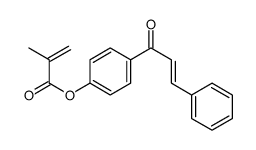 [4-(3-phenylprop-2-enoyl)phenyl] 2-methylprop-2-enoate结构式