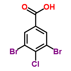 3,5-Dibromo-4-chlorobenzoic acid结构式