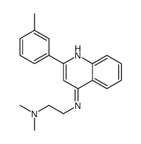 N',N'-dimethyl-N-[2-(3-methylphenyl)quinolin-4-yl]ethane-1,2-diamine Structure