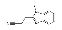 1H-Benzimidazole-2-propanenitrile,1-methyl-(9CI) Structure