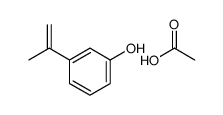acetic acid,3-prop-1-en-2-ylphenol结构式