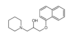 1-naphthalen-1-yloxy-3-piperidin-1-ylpropan-2-ol结构式