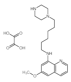6-methoxy-N-(6-piperazin-1-ylhexyl)quinolin-8-amine; oxalic acid结构式