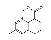 methyl 3-methyl-5,6,7,8-tetrahydroquinoline-8-carboxylate结构式