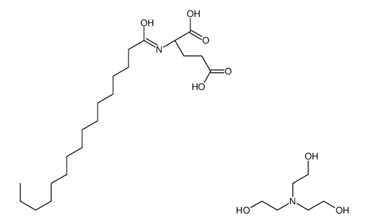 2-[bis(2-hydroxyethyl)amino]ethanol,(2S)-2-(hexadecanoylamino)pentanedioic acid Structure
