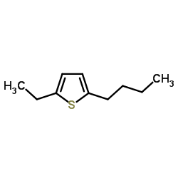 2-正丁基-5-乙基噻吩结构式