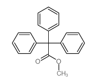 Benzeneacetic acid, a,a-diphenyl-, methyl ester structure