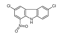 3,6-dichloro-1-nitro-9H-carbazole结构式