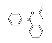 diphenylantimony(III) acetate结构式