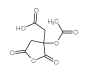 2-(3-Acetyloxy-2,5-dioxo-oxolan-3-yl)acetic acid Structure