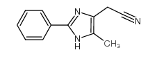 (5-METHYL-2-PHENYL-1H-IMIDAZOL-4-YL)-ACETONITRILE Structure