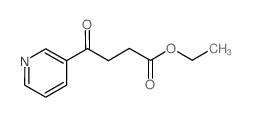 4-氧-4-(3-吡啶基)丁酸乙酯结构式