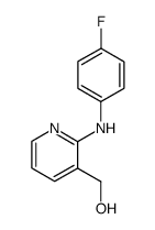 2-(4-Fluorophenyl)amino-3-hydroxymethylpyridine Structure